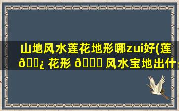 山地风水莲花地形哪zui
好(莲 🌿 花形 🕊 风水宝地出什么人)